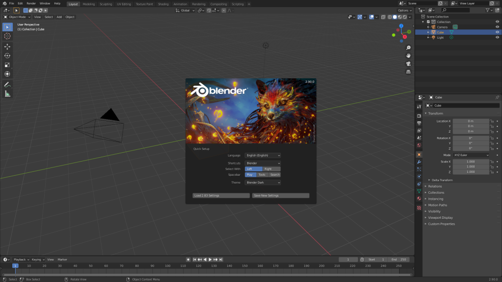  Disseny 3D Blender Interfície gràfica 